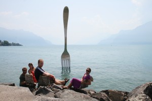 Fork in the lake!