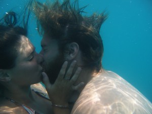 Underwater kisses!