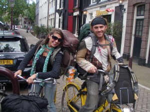 Backpacks and bikes!