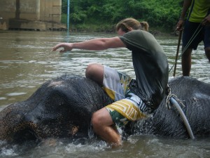 Brad being knocked off!